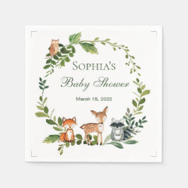 Servilletas De Papel ducha de bebé con pañales de  スタンダードカクテルナプキン