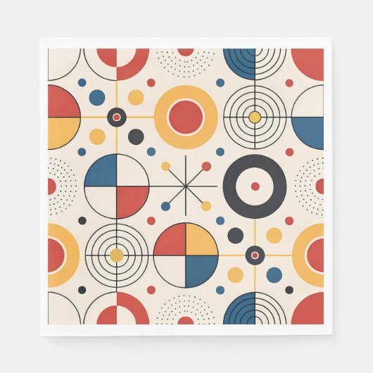 Servilletas diseño geométrico スタンダードランチョンナプキン (正面)