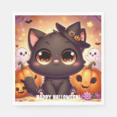 Servilletas Gato Negro スタンダードランチョンナプキン (正面)