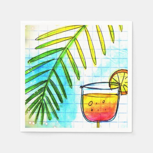 Servilletas originales para restaurant bar スタンダードカクテルナプキン (正面)