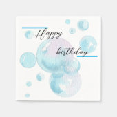 Servilletas para cumpleaños de marineros スタンダードカクテルナプキン (正面)