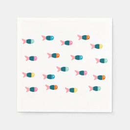 Servilletas peces スタンダードカクテルナプキン