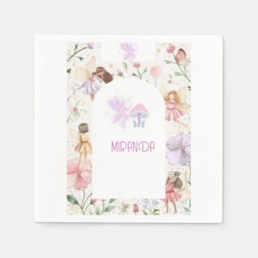 Servilletas Personalizadas para Fiesta de Cumpleañ スタンダードカクテルナプキン (正面)