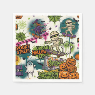 servilletas urban halloween スタンダードカクテルナプキン
