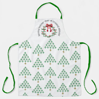 Serving holiday cheer at cruising altitude apron エプロン