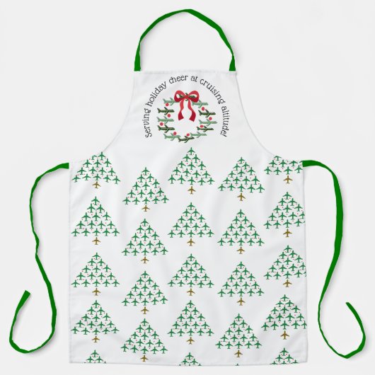 Serving holiday cheer at cruising altitude apron エプロン (正面)