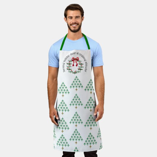 Serving holiday cheer at cruising altitude apron エプロン (着用した状態)