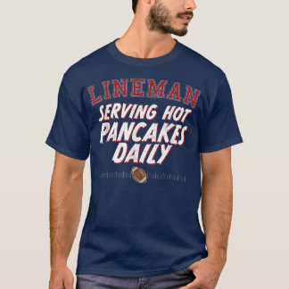 Serving Hot Pancakes Daily, Funny Joke Football Li Tシャツ