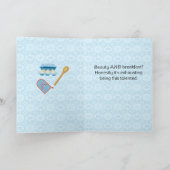 Serving Looks and Scrambled Eggs - Retro Apron カード (内部)