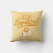 Serving Up Sunshine - Sunny Yellow Pickleball Life クッション (裏面)