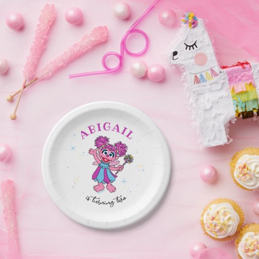 Sesame Street Abby Cadabby Sparkles Birthday ペーパープレート (パーティー)