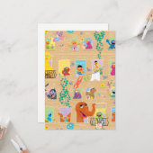 Sesame Street Apartment Windows Pattern カード (正面/裏面インサイチュ)