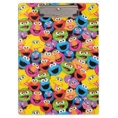 Sesame Street Character Faces Pattern Clipboard クリップボード (正面)