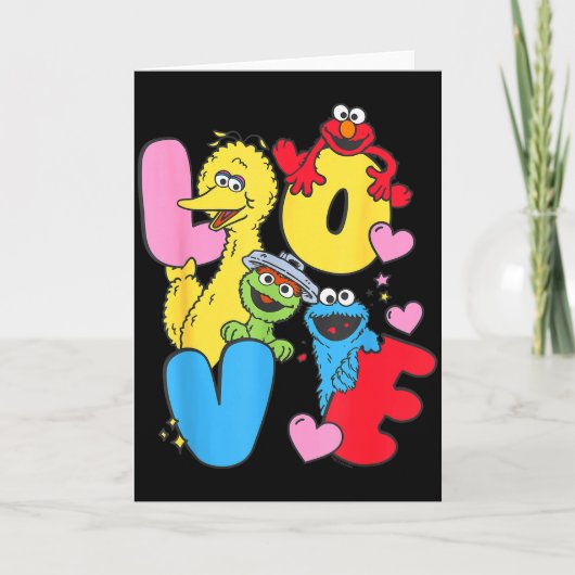 Sesame Street Character Love Valentine  カード (正面)