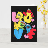 Sesame Street Character Love Valentine  カード (黄色い花)