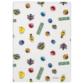 Sesame Street Character Pattern クリップボード (裏面)