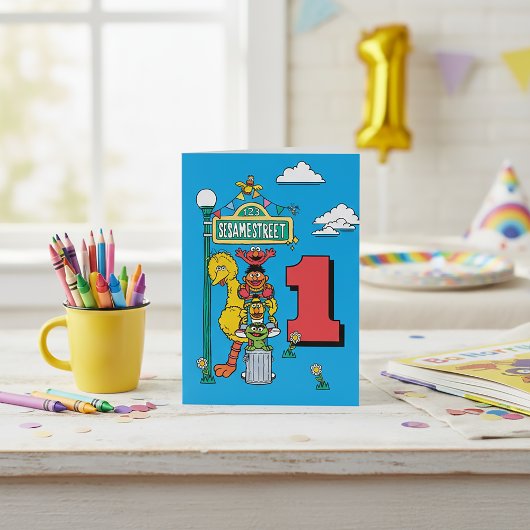 Sesame Street Characters Birthday Card カード