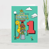 Sesame Street Characters Birthday Card カード (正面)