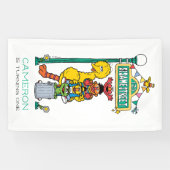 Sesame Street Characters First Birthday Banner 横断幕 (横)