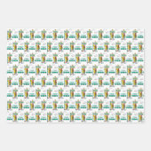 Sesame Street Characters & Street Sign ラッピングペーパーシート (正面3)