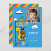 Sesame Street Characters & Street Sign Thank You C サンキューカード (正面/裏面)