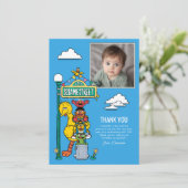 Sesame Street Characters & Street Sign Thank You C サンキューカード (スタンド正面)