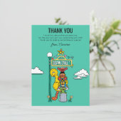 Sesame Street Characters & Street Sign Thank You C サンキューカード (スタンド正面)