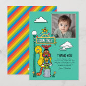 Sesame Street Characters & Street Sign Thank You C サンキューカード (正面/裏面)
