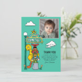 Sesame Street Characters & Street Sign Thank You C サンキューカード (スタンド正面)