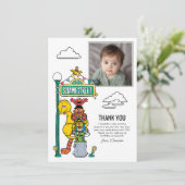 Sesame Street Characters & Street Sign Thank You C サンキューカード (スタンド正面)