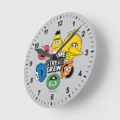 Sesame Street Crew ラウンド壁時計 (傾斜)