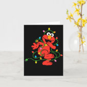 Sesame Street Elmo Christmas Lights Baby  カード (黄色い花)