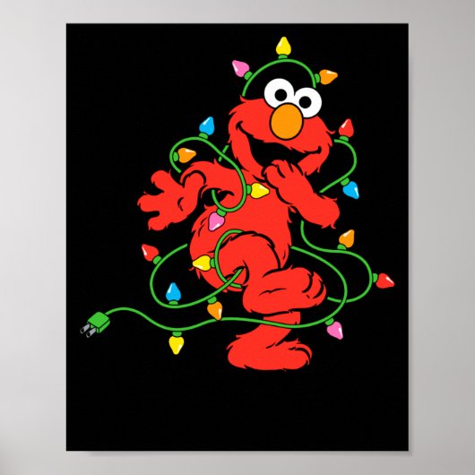 Sesame Street Elmo Christmas Lights Baby  ポスター (正面)