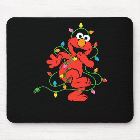 Sesame Street Elmo Christmas Lights Baby  マウスパッド (正面)