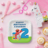 Sesame Street Elmo Chugga Chugga Two Two Birthday ペーパープレート (パーティー)