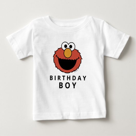 Sesame Street | Elmo - First Birthday Baby T-Shirt ベビーTシャツ (正面)
