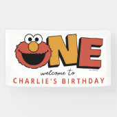 Sesame Street | Elmo - First Birthday Banner 横断幕 (横)