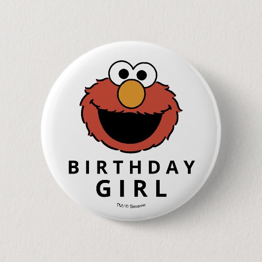 Sesame Street | Elmo - First Birthday Button 缶バッジ (正面)