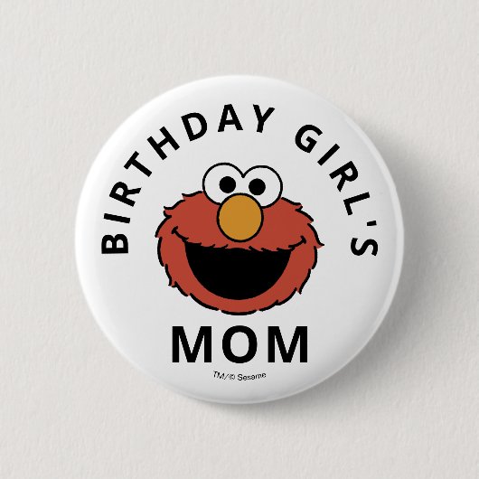 Sesame Street | Elmo - First Birthday Button 缶バッジ (正面)