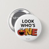 Sesame Street | Elmo - First Birthday Button 缶バッジ (正面&裏面)