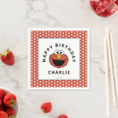 Sesame Street | Elmo - First Birthday Napkins スタンダードカクテルナプキン (インサイチュ)