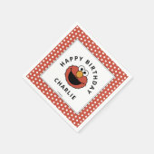 Sesame Street | Elmo - First Birthday Napkins スタンダードカクテルナプキン (角)