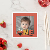 Sesame Street | Elmo - First Birthday Napkins スタンダードカクテルナプキン (インサイチュ)