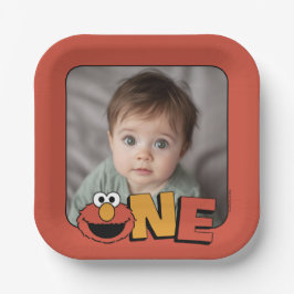 Sesame Street | Elmo - First Birthday Paper Plates ペーパープレート
