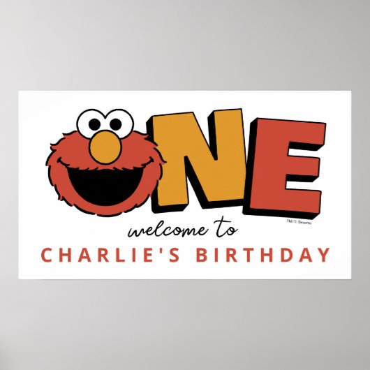 Sesame Street | Elmo - First Birthday Poster ポスター (正面)