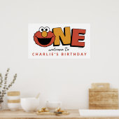 Sesame Street | Elmo - First Birthday Poster ポスター (キッチン)