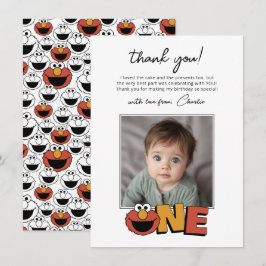 Sesame Street | Elmo - First Birthday Thank You Ca サンキューカード