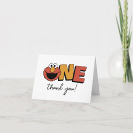 Sesame Street | Elmo - First Birthday Thank You Ca サンキューカード