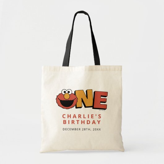 Sesame Street | Elmo - First Birthday Tote Bag トートバッグ (正面)