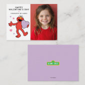 Sesame Street | Elmo Heart Photo Valentine ノートカード (正面/裏面)